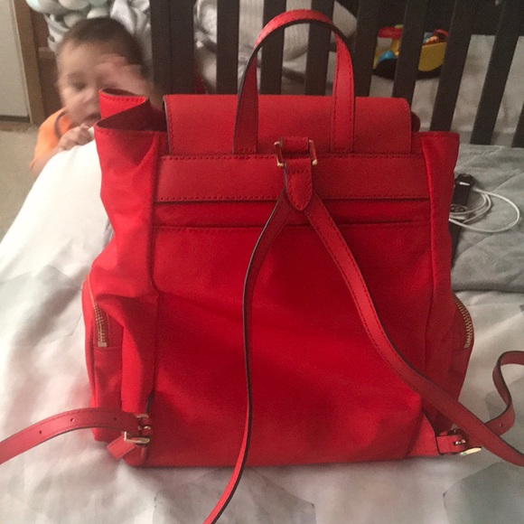 Michael Kors Sangria Large Cargo Backpack